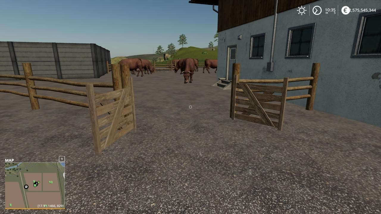Placeable small cow yard 3