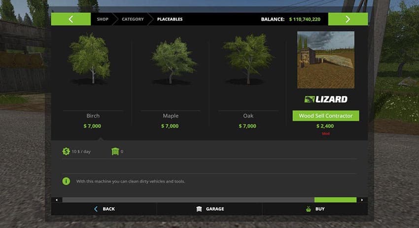 Placeable woodsell 2