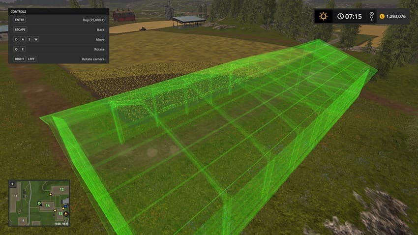 Placeable woodshed for Machinery and woodchips 3
