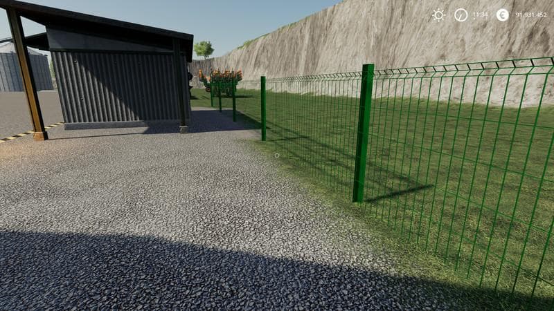 Plain metal fence 3