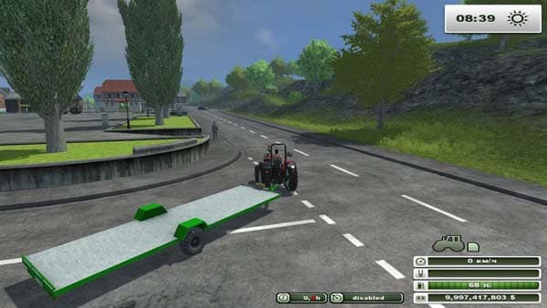 Plateau trailer STS 8m