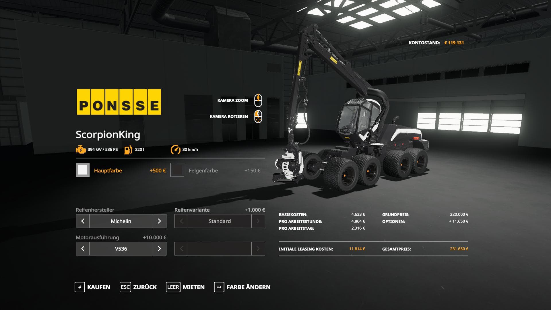 Ponsse Skorpion KIng 4