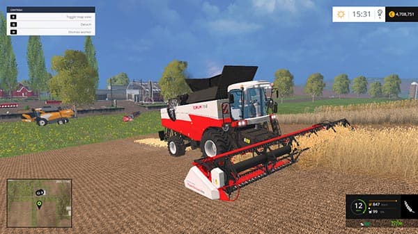 ROSTSELMASH TORUM 760 AND 4 HEADER