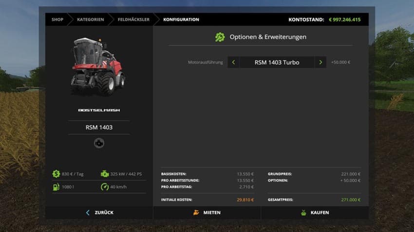 RSM 1403 Pack with options [MP]