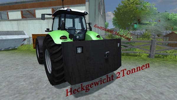 Rear weight 2Tonnen [MP] 3