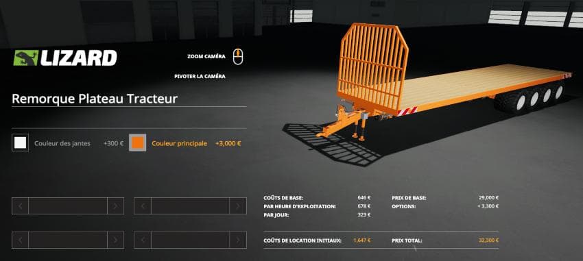 Remorque beta 4 essieux
