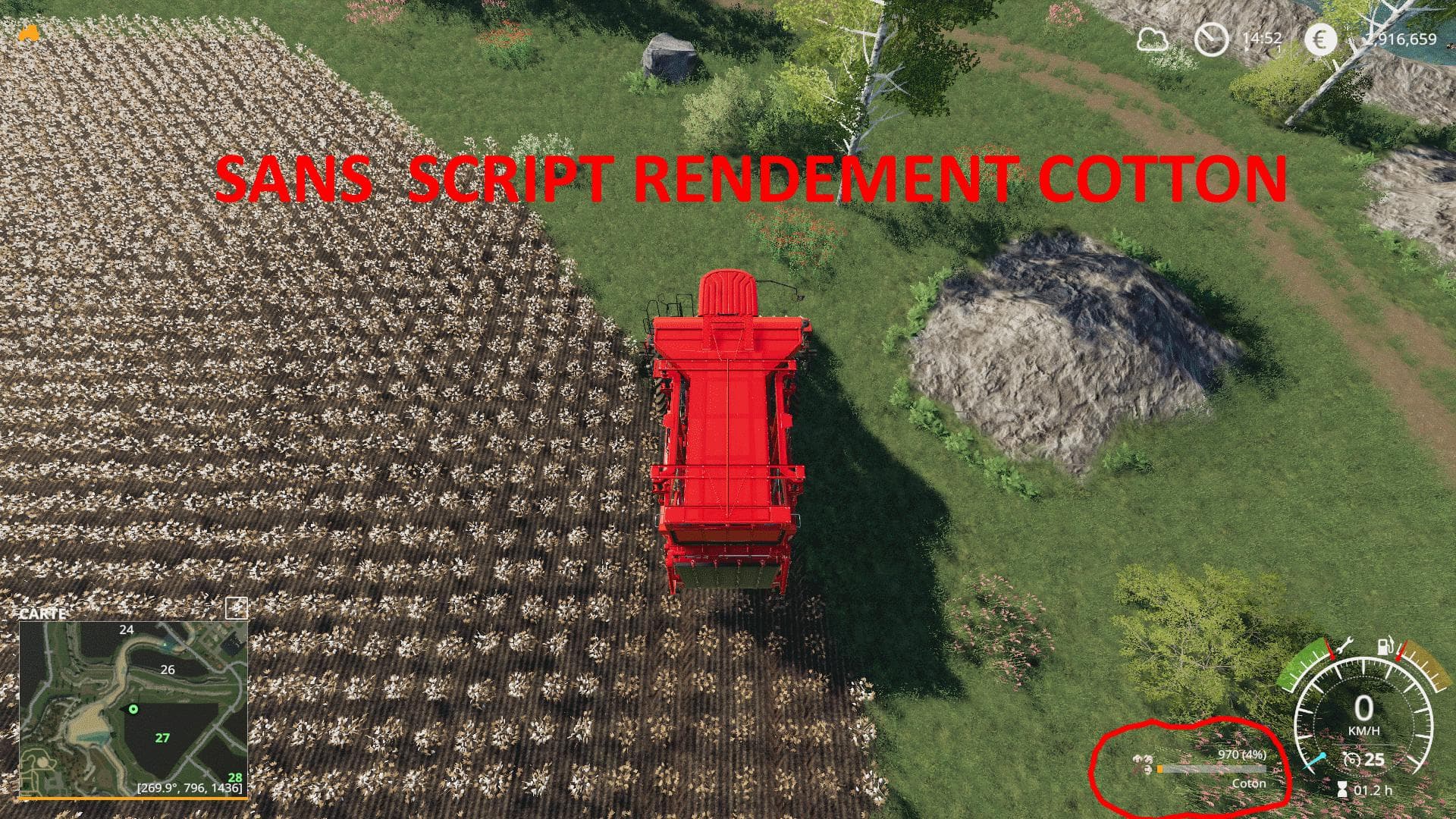 Rendement cotton 3