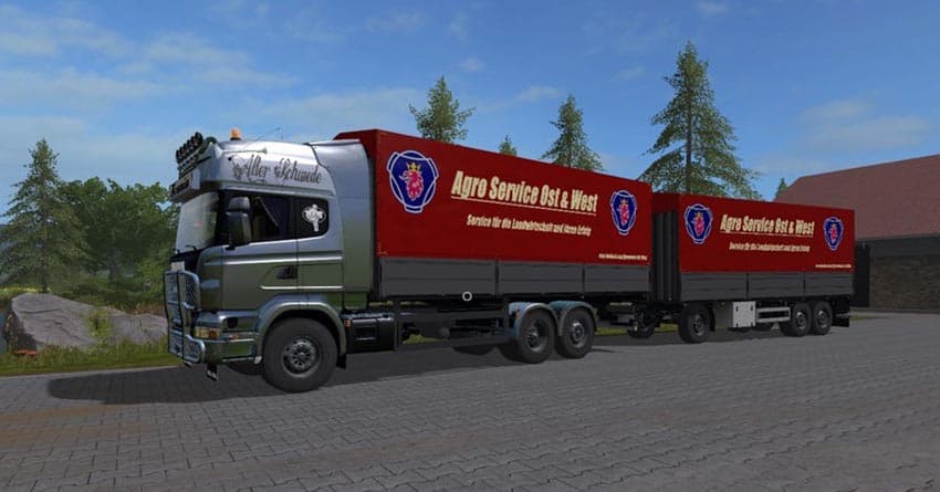 Rotary platform Bale trailer [MP] 3