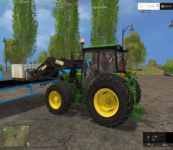 STOLL PALLET FORK WITH SIDE SHIFT FORKS