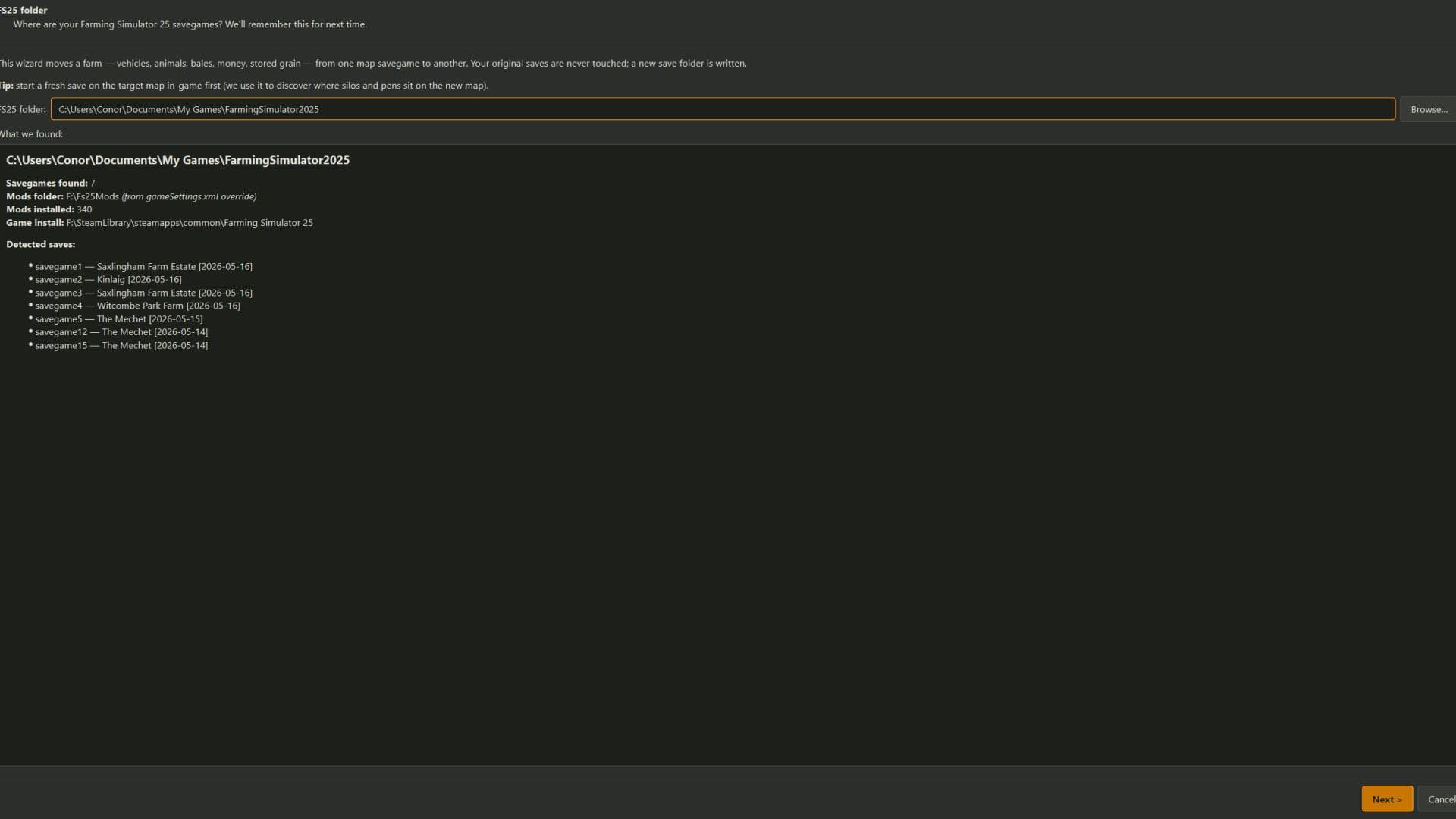 Savegame Mover 3