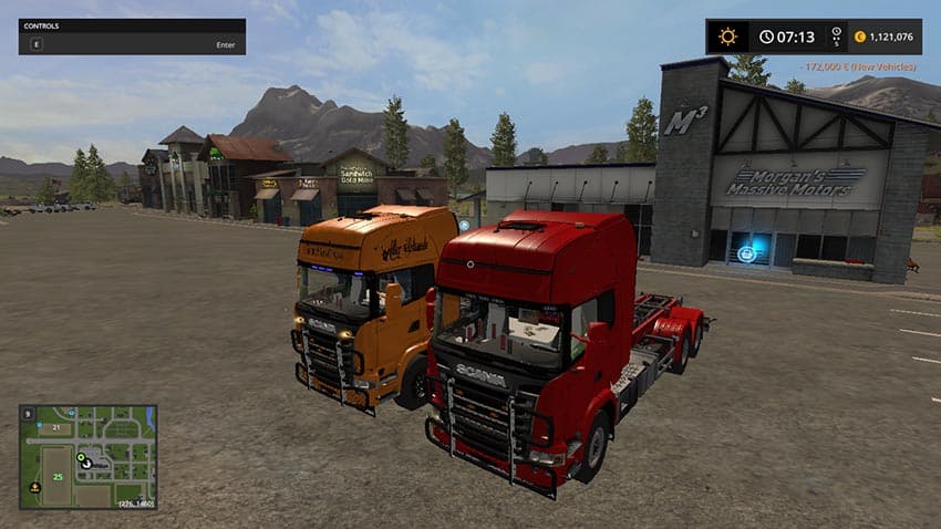 Scania hook lift with rail trailer [SP] 3