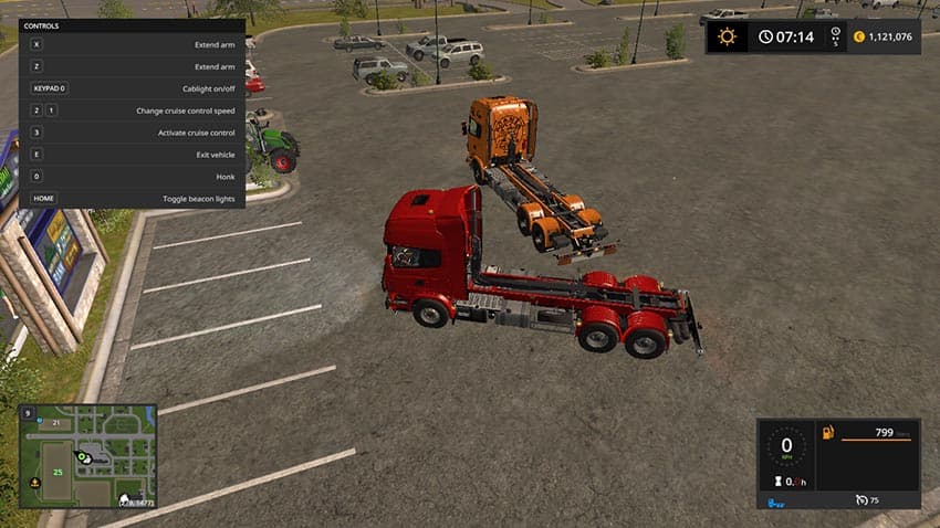 Scania hook lift with rail trailer [SP] 2
