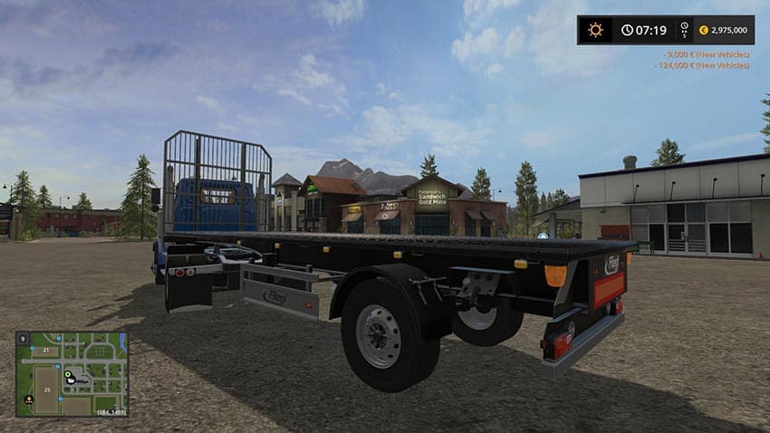 Short Flatbed Trailer UAL 3