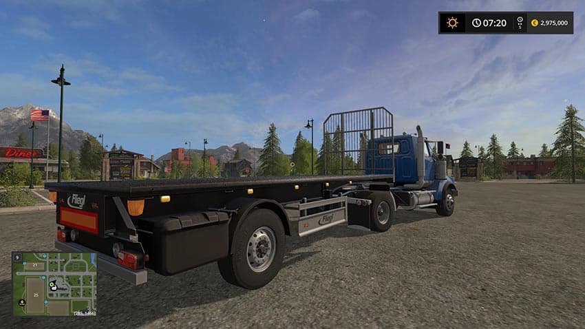 Short Flatbed Trailer UAL 2
