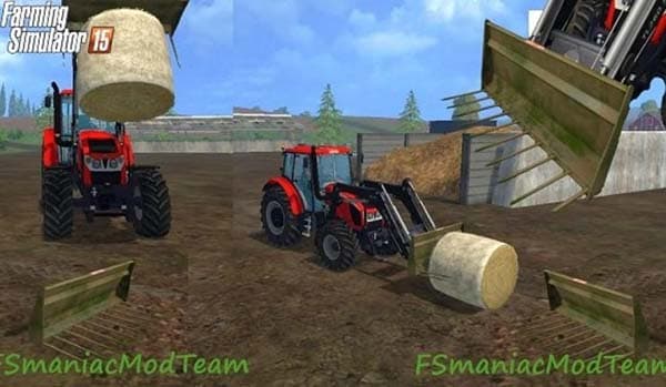 Shovel Stolll blocking bale