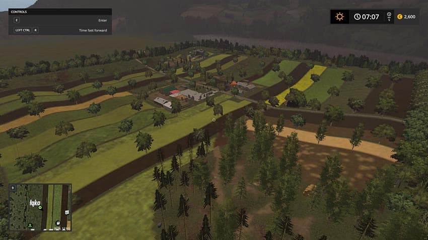 Srednia Polska Map
