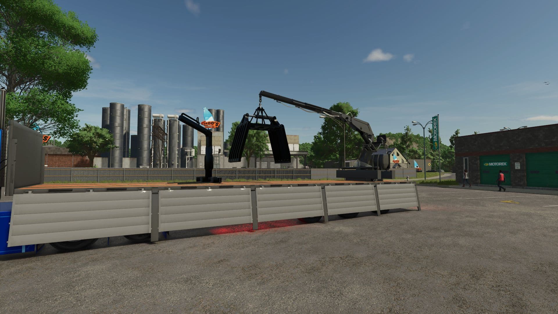Stenen trailer with crane 3