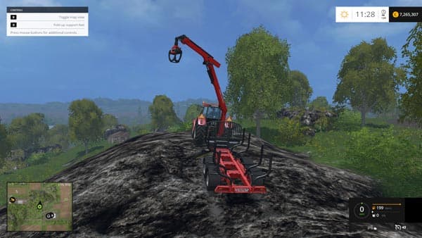 Stepa Forest Trailer With Crane [MP]