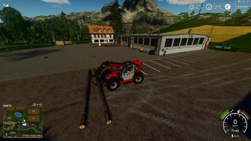 Telehandler Poltergabel