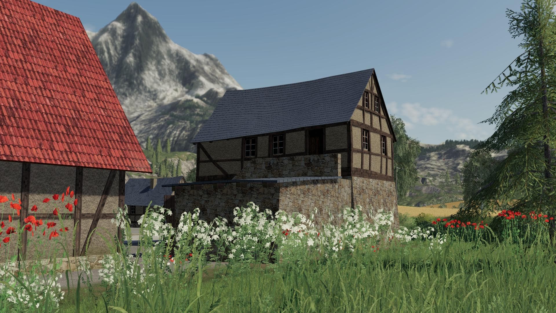 Timberframe House With Shed 2
