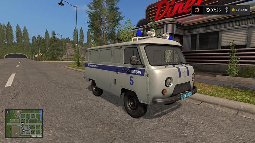 UAZ 3909 Police 3