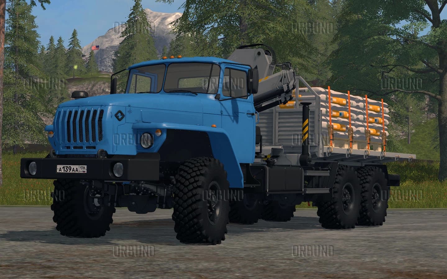 URAL 4320-60 LOADER CRANE 6