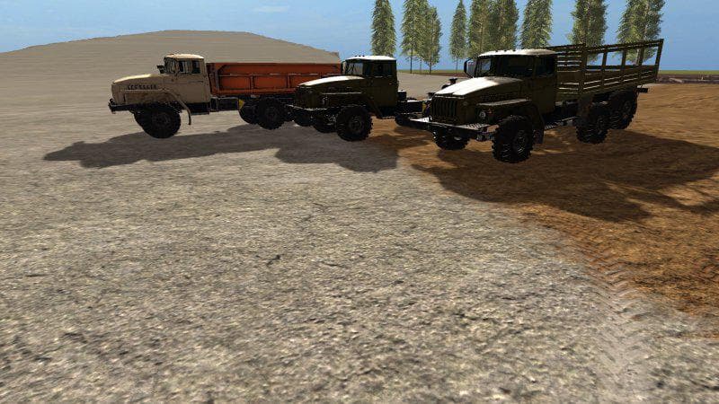URAL truck set plus trailers 3