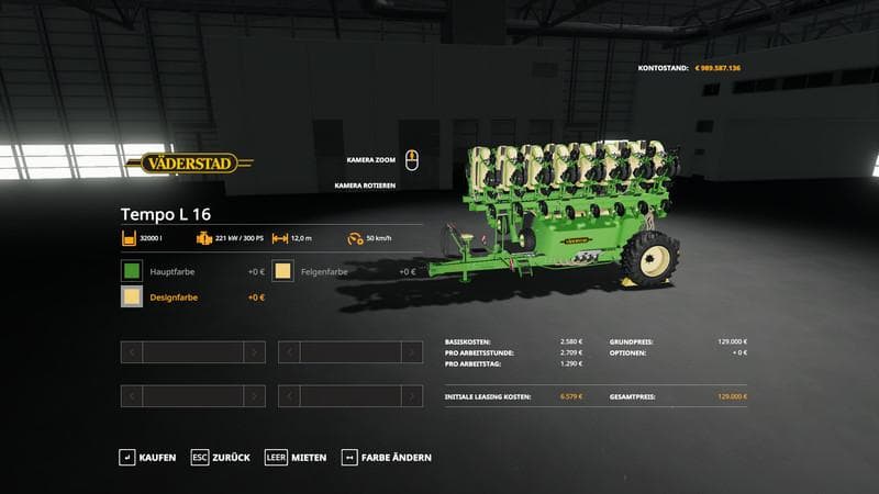 Vaderstad TempoL16 (MultiFruit)
