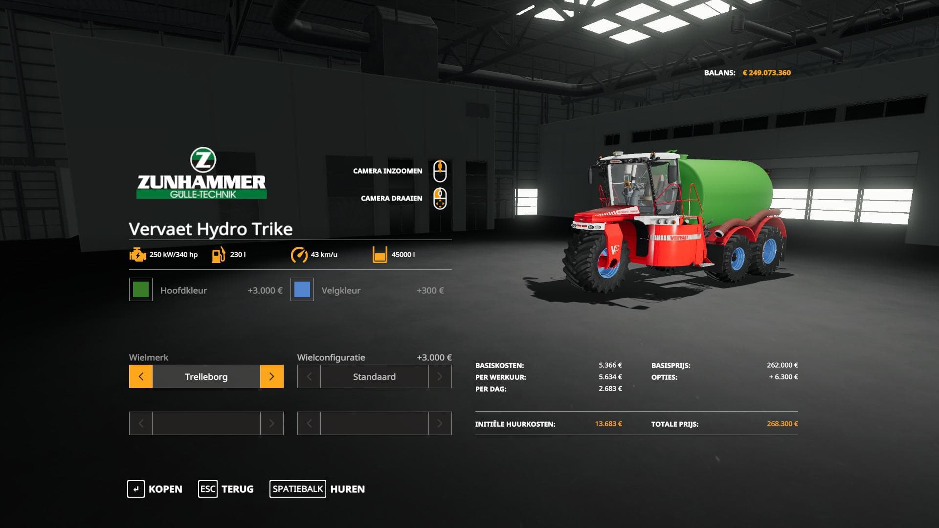 Vervaet Hydro Trike pack