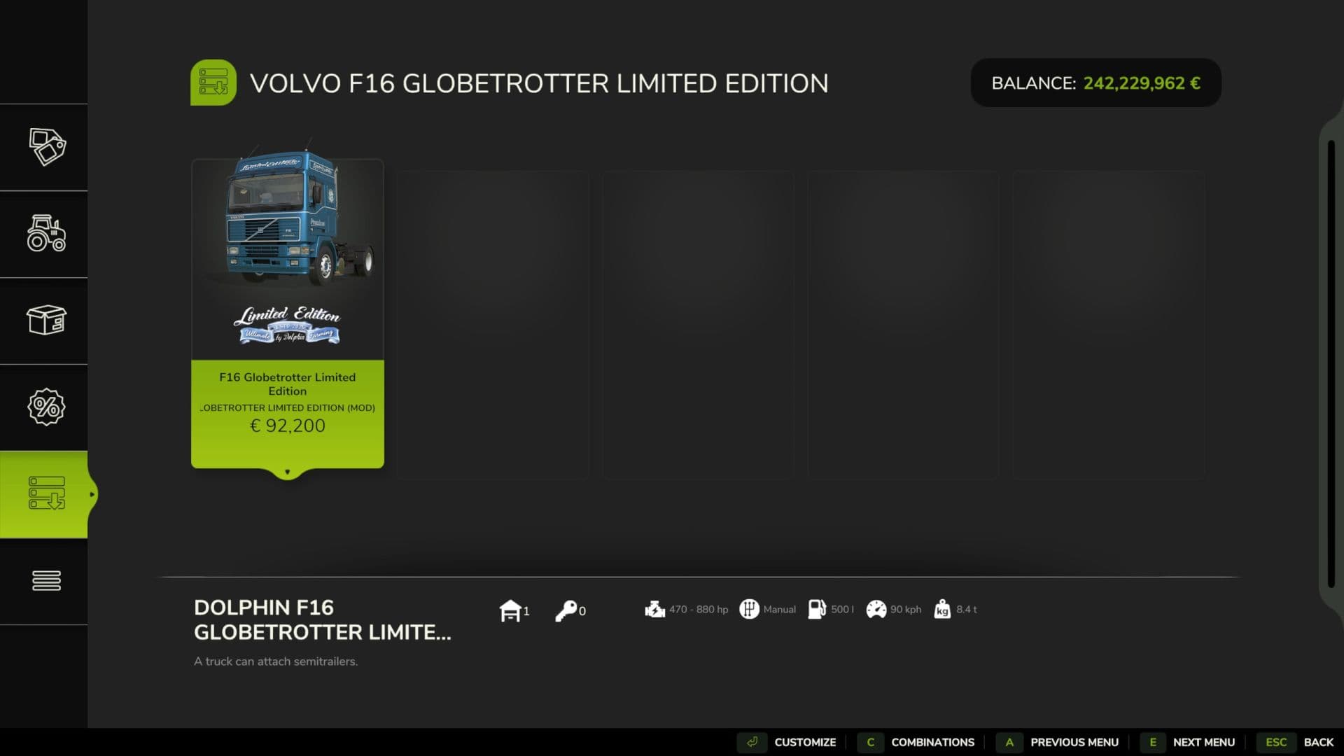 Volvo F16 Limited Edition 2