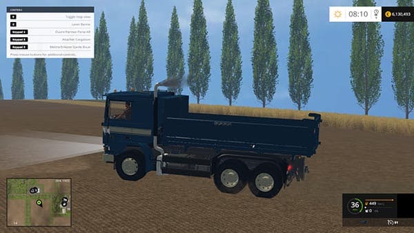 Volvo F12 6 × 4 Benne [SP]