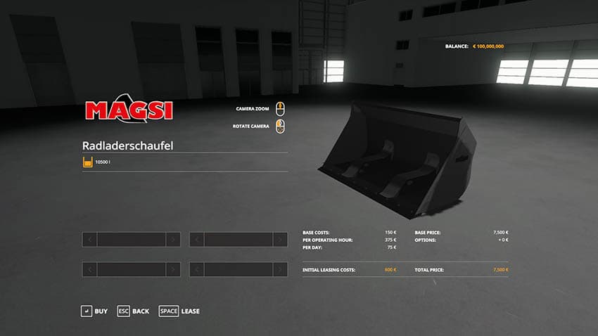 WHEEL LOADER BUCKET 10K 3