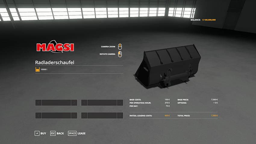 WHEEL LOADER BUCKET 10K 2