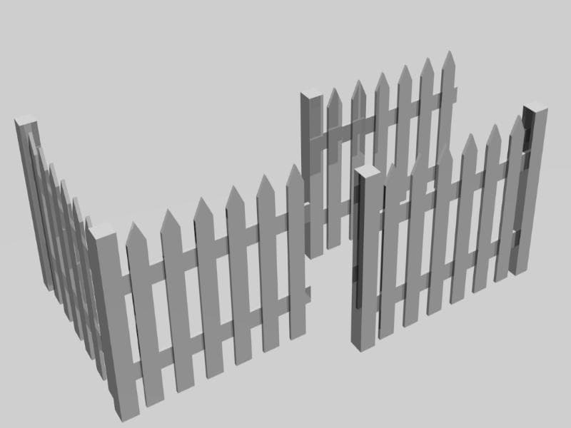 White fence pack