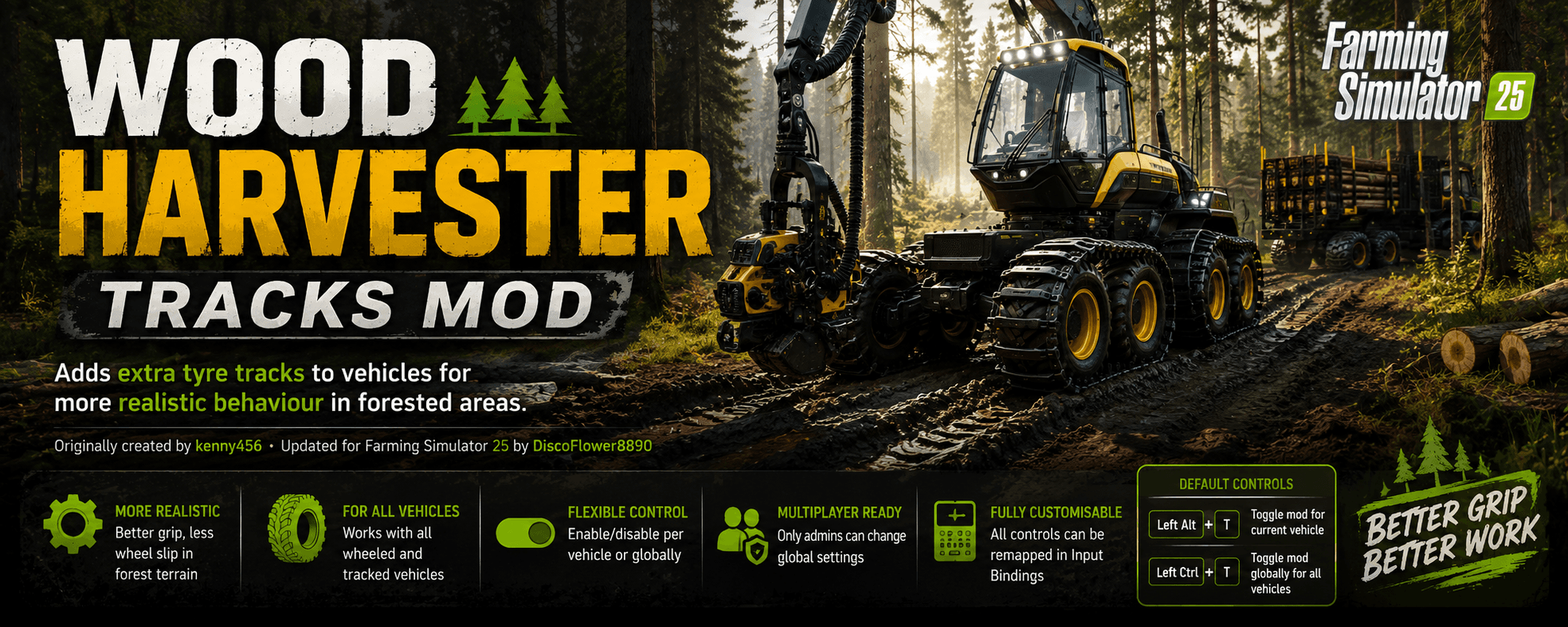 Wood Harvester Tracks