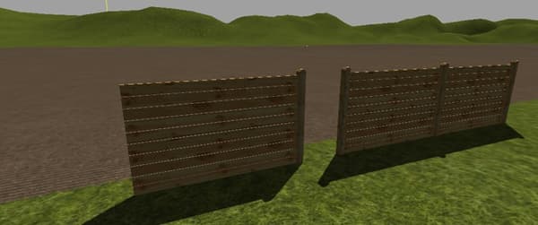 Wooden fence pine Pack [SP]