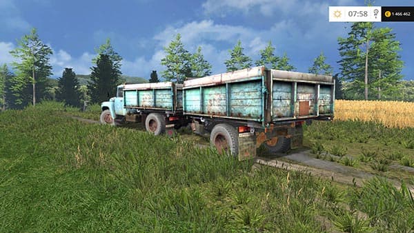 ZIL 130 And Trailer