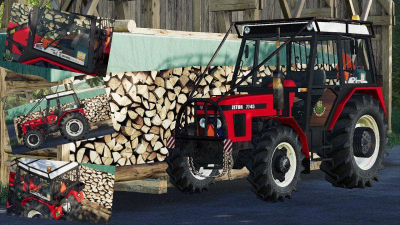 Zetor 7745 forest
