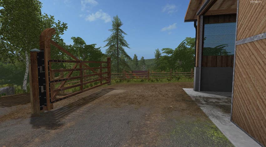 Animated paddock fence with gate [SP]