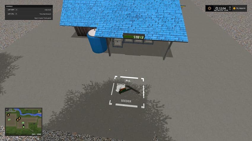 Fertilizer placeable
