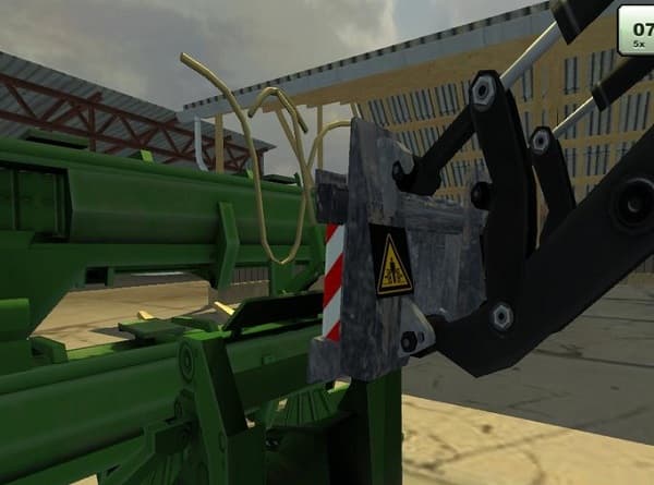 Front-loading attachment for cutting plants