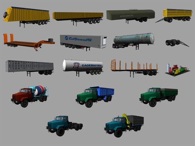 KrAZ and Trailers Pack [MP] 4