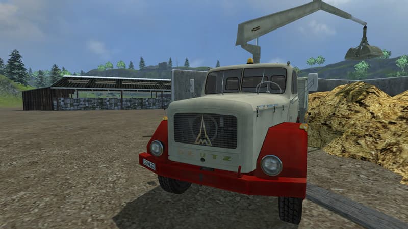 Magirus truck mounted crane with bucket [MP] 3