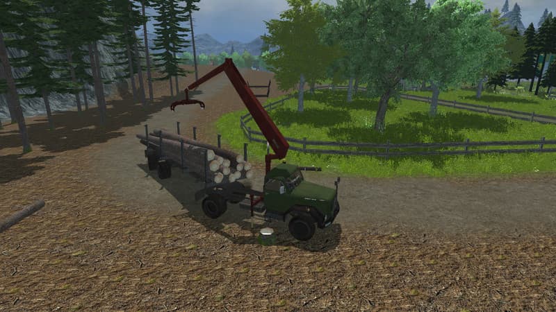 Magirus long timber semi-trailer [MP] 2
