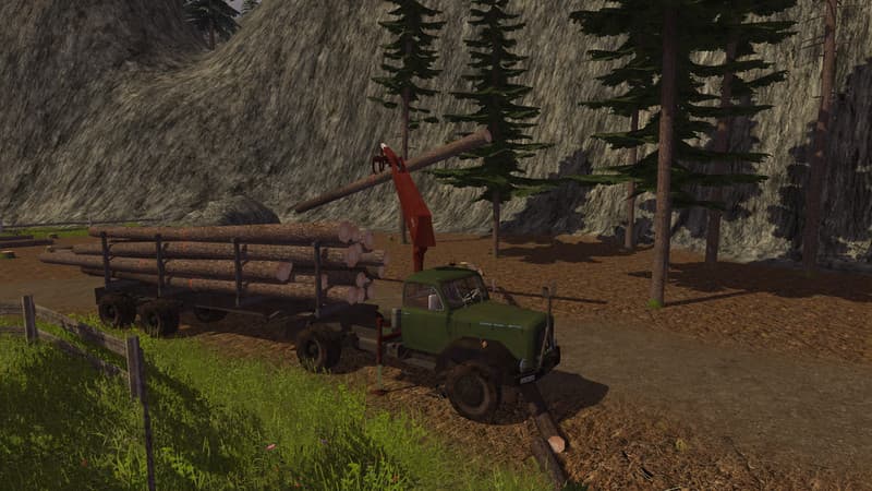 Magirus long timber semi-trailer [MP]