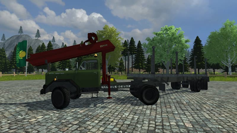 Magirus long timber semi-trailer [MP] 3