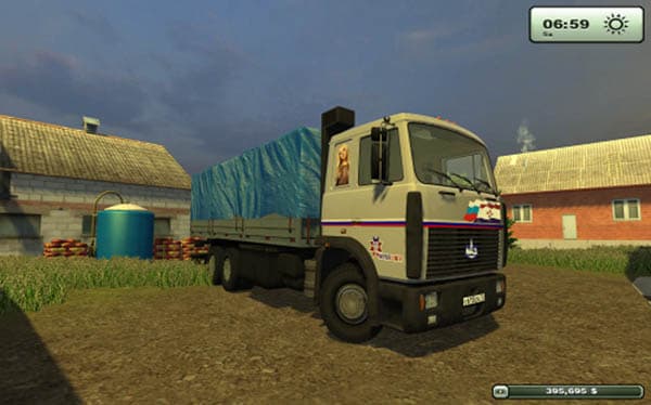 MAZ 6303 and trailer