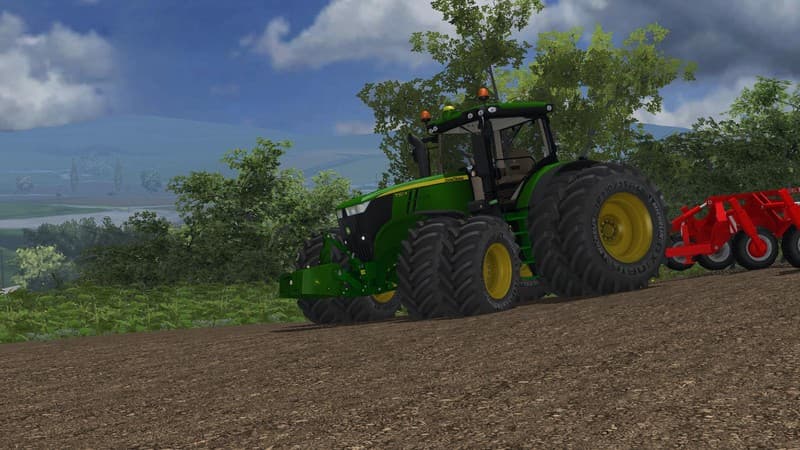 John Deere 7310R double wheels [MP] 5