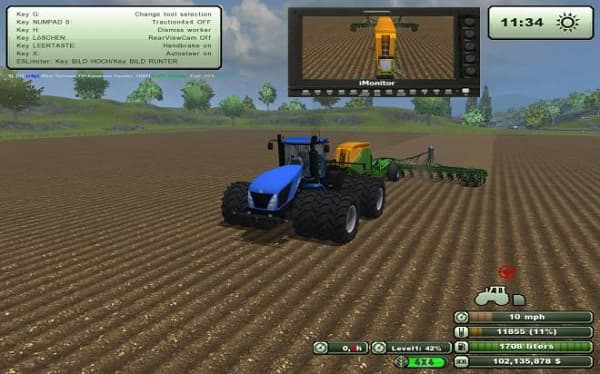 The New Holland T9 with 4WD