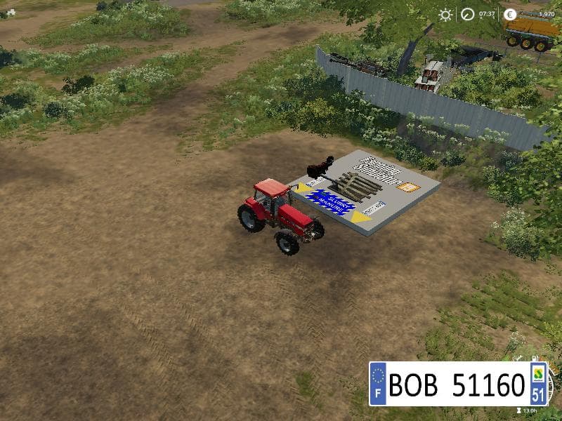 Placeable manure